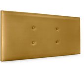 Dhome cabecero de polipiel con 2 hileras de botones 105x50cm camas 105 - dorado