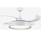 Nasim 7048wx ventilador de techo blanco con aspas retráctiles