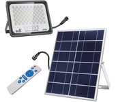 Tienda eurasia - kit solar de placa y foco led, ip66, 6000k-6500k, 500v, regulable con mando distancia, 10w