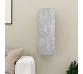 Mueble para tv | mueble de salón | mesa de tv madera contrachapada gris hormigón 30,5x30x90 cm cfw13205