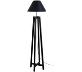 Farola tosel kalmar tela columna madera negra d40 x h155 cm