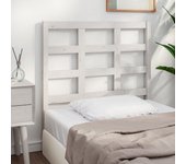 Cabecero blanco 105,5x4x100 cm madera maciza de pino