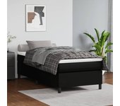 Somier de muelles negro 90x190 cm polipiel