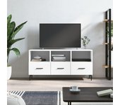 Mueble de tv | mueble de salón | mesa de tv madera de ingeniería blanco 102x36x50 cm cfw72993