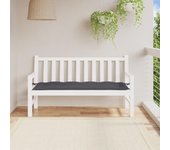Cojín para banco de jardín gris tela oxford 150x50x7 cm