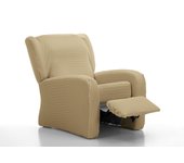 Funda sofá sillon relax playa taupe 1 plaza - relax - 4 piezas - taupe