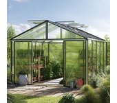 311 x 385 cm invernadero asteria premium, aluminio, incl. set - pro 2