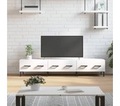 Mueble de tv | mueble de salón | mesa de tv madera de ingeniería blanco 150x36x30 cm cfw38832