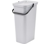 Cubo de basura para reciclaje tontarelli moda blanco 38 l