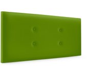 Dhome cabecero de polipiel con 2 hileras de botones 110x50cm camas 105 - verde