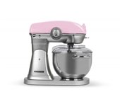Robot de cocina multifunción schneider scfp57pk 1500 vatios bol de metal de 5,7litros, varillas para mezclar, amasar y batir,rosa