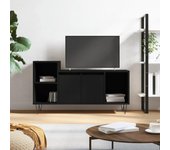 Mueble para tv | mueble de salón | mesa de tv madera contrachapada negro 100x35x55 cm cfw90200