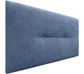 Dhome cabecero de tela aqualine liso con botones 105x50cm camas 105 - azul