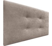 Dhome cabecero de tela aqualine con 2 hileras de botones 105x50cm camas 105 - tierra