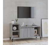 Mueble de tv | mueble de salón | mesa de tv madera contrachapada gris sonoma 100x35x55 cm cfw91145