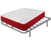 Colchón viscoelástico thermic plus 20 + somier hermes con 5 patas de 25 cm | medidas: 105x190 cm
