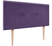 Dhome cabecero de tela aqualine liso con botones 105x105cm con patas camas 105 - lila