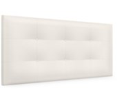 Dhome cabecero de polipiel capitoné 105x60cm camas 105 - blanco hueso