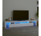 Mueble de tv | mueble de salón | mesa de tv con luces led blanco 260x36,5x40 cm cfw75092