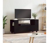 Mueble para tv | mueble de salón | mesa de tv madera de ingeniería negro 102x34,5x43 cm cfw77072