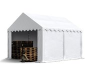 Carpa almacén 3x4 m, pvc 700 blanco