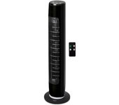 Tienda eurasia - ventilador de pie con mando, 3 velocidades, 45w, 20x79 cm, negro