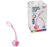 Lampara led bola color 7w 5500k 260lm rosa
