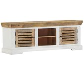 Mueble de tv | mueble de salón | mesa de tv madera maciza de mango 110x30x40 cm cfw86944