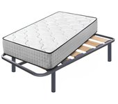 Colchón viscoelástico top dream + somier zeus con 4 patas de 25 cm | medidas: 105x190 cm