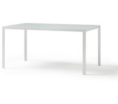 Mesa aluminio terraza/jardín, 150x90, topo
