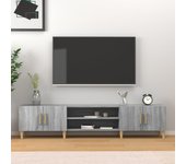 Mueble para tv | mueble de salón | mesa de tv madera contrachapada gris sonoma 180x31,5x40 cm cfw21604