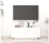 Mueble para tv | mueble de salón | mesa de tv madera contrachapada blanco 100x35x40 cm cfw31854