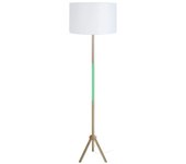Farola tosel trident tela vertical naturales, verdes d40 x h160 cm