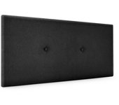 Dhome cabecero de tela liso con botones 110x50cm camas 105 - negro