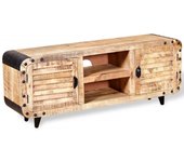 Mueble para la tv | mueble de salón | mesa de tv de madera de mango rugosa 120x30x50 cm cfw22347