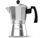 Cafetera italiana taurus kcp9006 6t mini moka plateado aluminio (6 tazas)