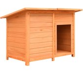 Caseta para perros | perrera madera maciza pino y abeto 120x77x86 cm cfw845371