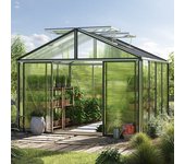 311 x 311 cm invernadero, aluminio, incl. set - pro 1