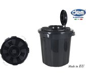Cubo basura 50l con tapa y anclaje hop | dem