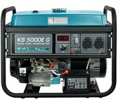 Generador könner & söhnen ks 5000e g, 4,50 en kw, (1 pieza), arranque manual/eléctrico, 2x16a, 12 v, regulador automático de tensión (avr)