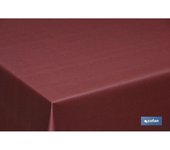 Mantel antimanchas resinado 1,40x2,0mt 50% alg 50% /pol. granate