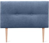 Dhome cabecero de tela aqualine con botones 105x105cm con patas camas 105 - azul
