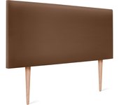 Dhome cabecero de polipiel liso 95x105cm con patas camas 90 - arcilla