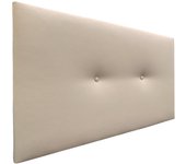 Dhome cabecero de polipiel liso con botones 110x50cm camas 105 - beige