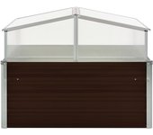 Invernadero marrón 100 x 100 x 85 cm acero galvanizado