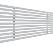 Dhome cabecero de madera reciclada dm estilo japones 105x46cm camas 105 - blanco sólido