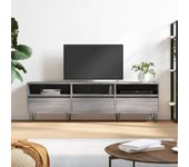 Mueble para tv | mueble de salón | mesa de tv madera contrachapada gris sonoma 150x30x44,5 cm cfw70638