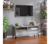 Mueble de tv | mueble de salón | mesa de tv madera contrachapada gris sonoma 100x34,5x44,5 cm cfw75766