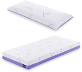 Pack colchon 105x180 nucleo hr con viscogel y almohada con tejido lavanda tanuk lavendel matrax