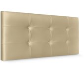 Dhome cabecero de polipiel capitoné 110x60cm camas 105 - champán